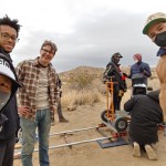 On the set of FOIL as fight choreographer/stunt coord. Yes it snowed that day!